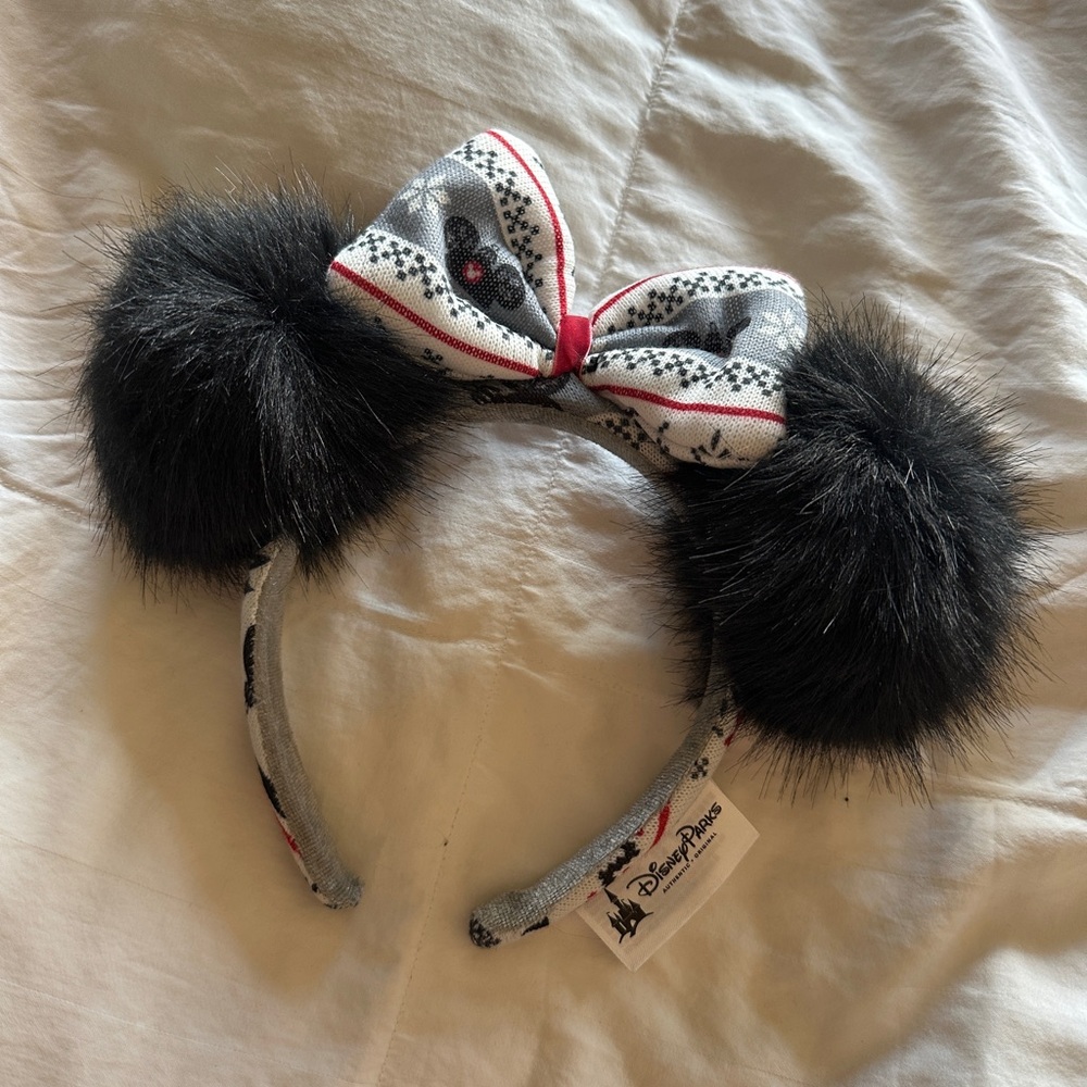 disney gray christmas themed ears
